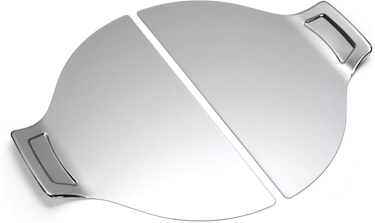 Pizzaschep - Pizzaschuiver - Pizza Bakken - Vaatwasmachinebestendig - 30 x 20 cm - Zilverkleurig