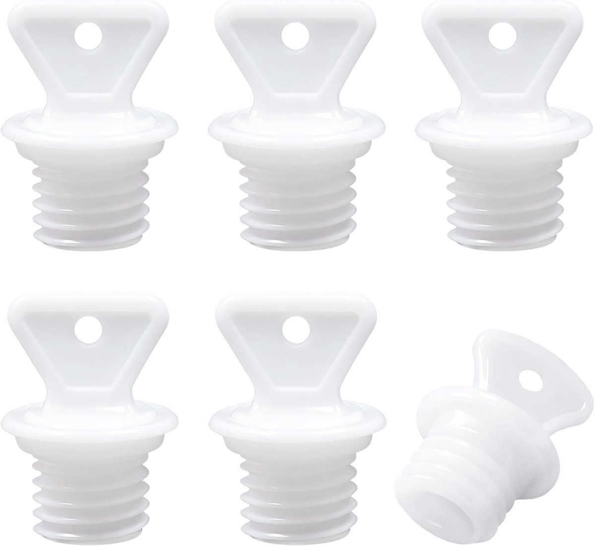 Warmwaterkruik Sluiting - Reserve Dopjes - Warmte Delen - Anti-lek Afdichting - 2.1 x 1.7 cm - Wit