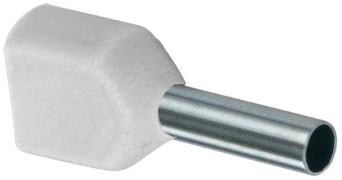 Duo Adereindhuls geisoleerd 0,5mm² wit - per 100 stuks