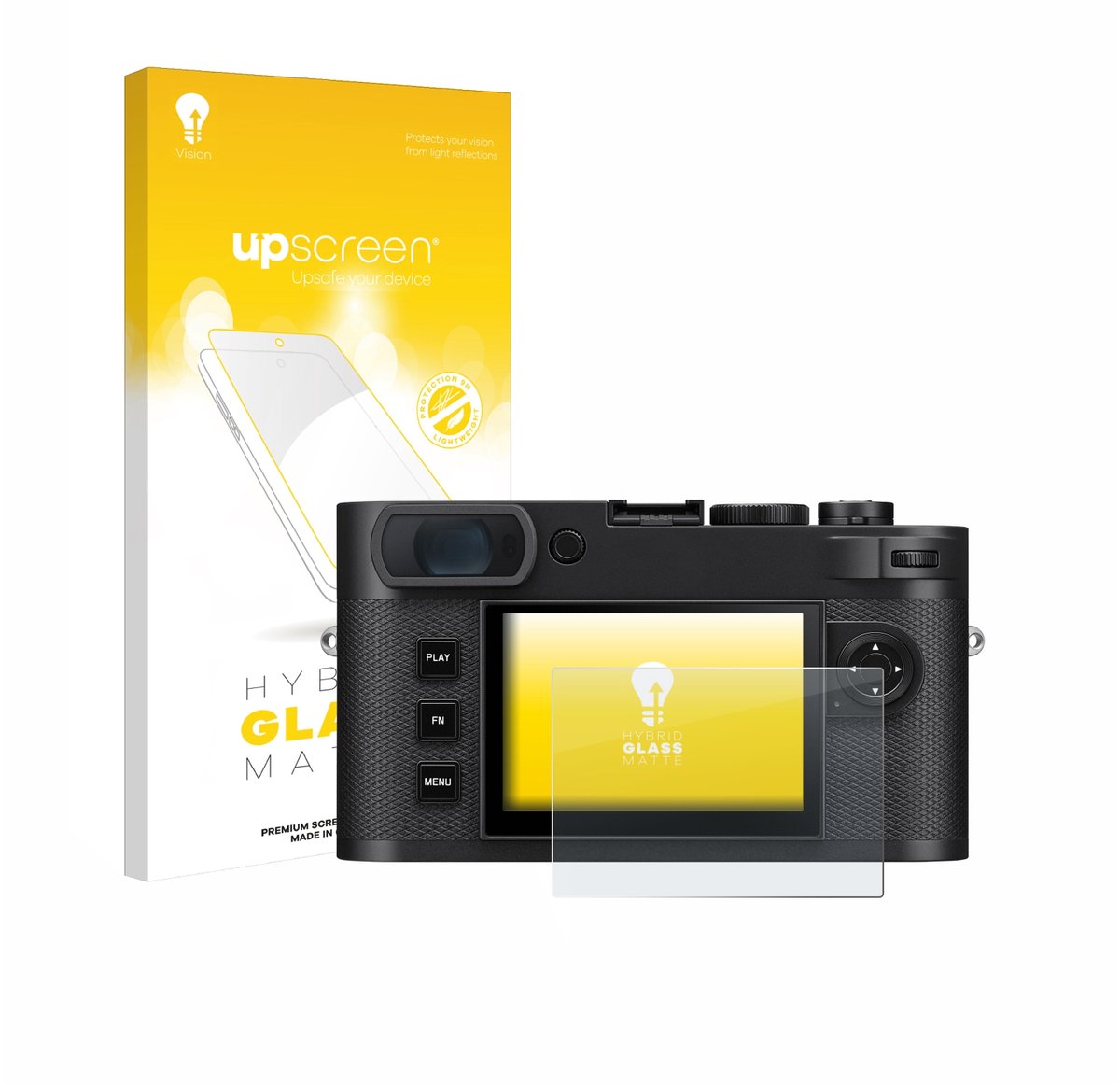 upscreen - Screenprotector voor Leica M EV1 - Folie Beschermfolie Beschermglas matte