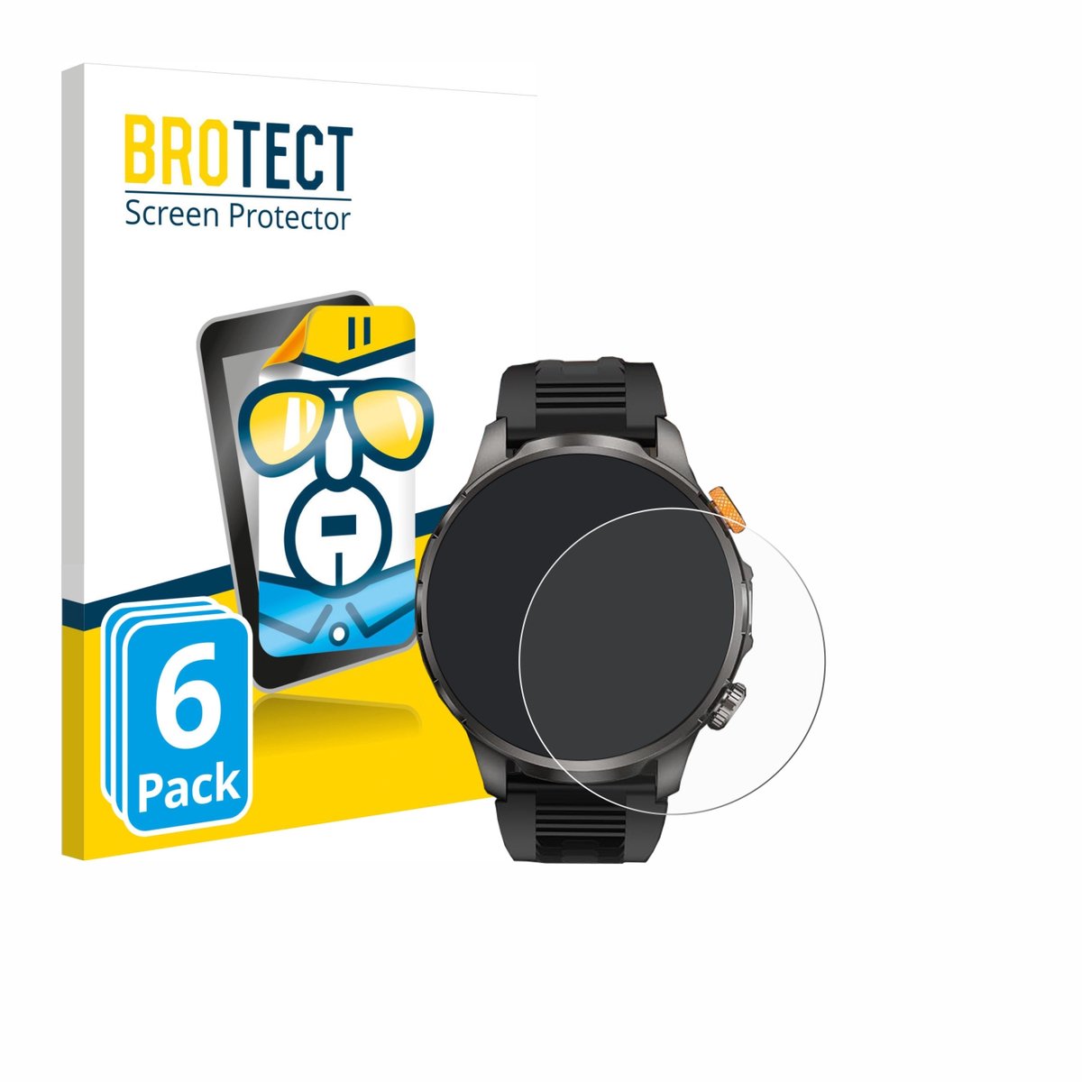 BROTECT - Screenprotector voor Dekelife AK90 1.91" - Folie Beschermfolie transparant 6 Stuks
