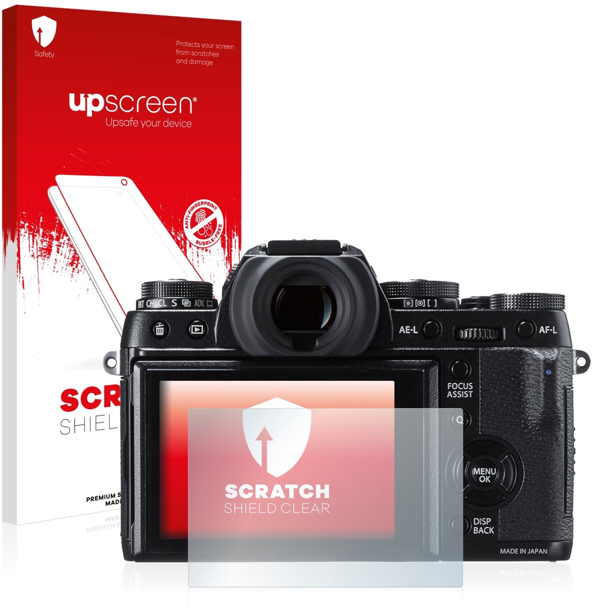 upscreen - Screenprotector voor Fujifilm X-T1 - Folie Beschermfolie transparant