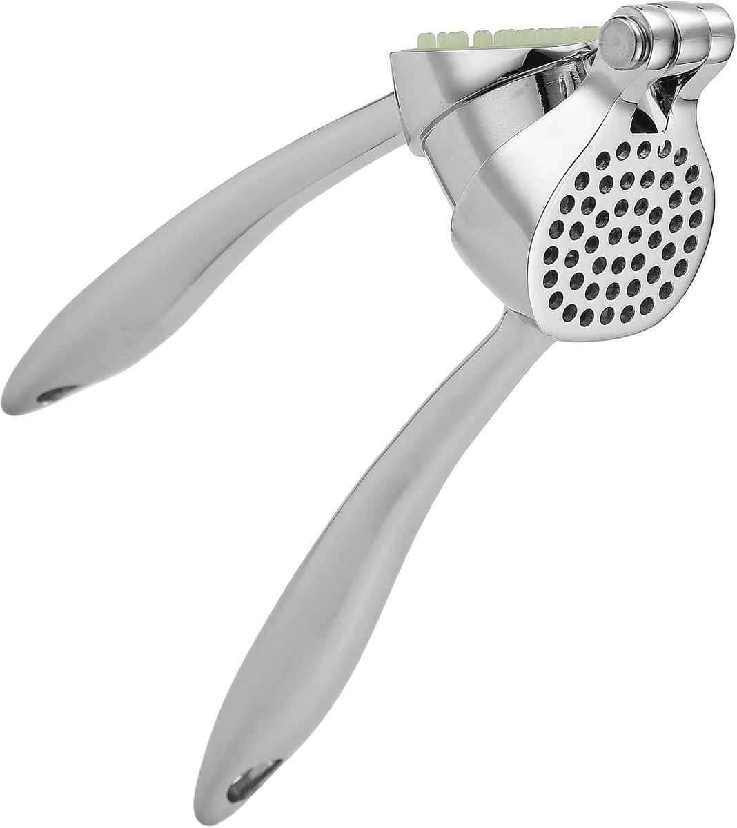 Knoflookpers - Gemberpers - Keukenwerk - Ingebouwde reiniger - 18.8 x 4.6 cm - Zilver