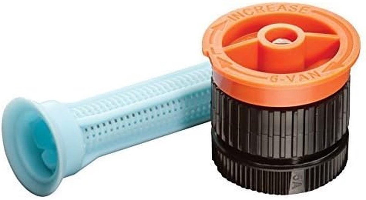 Verzonken Sproeier - Gazon Beregening - Tuin Onderhoud - Instelbare Sector - 10 cm Hoog - Oranje