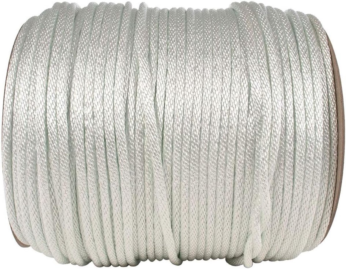 Nylon Touw - Sterk Koord - Buiten Gebruik - UV- en Rotbestendig - 5/16 Inch 100 Voet - Wit