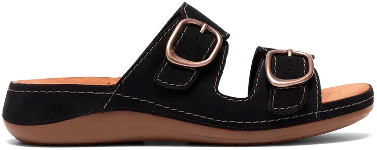 Clarks Shoes Cecily Step Sandalen Zwart EU 39 Vrouw