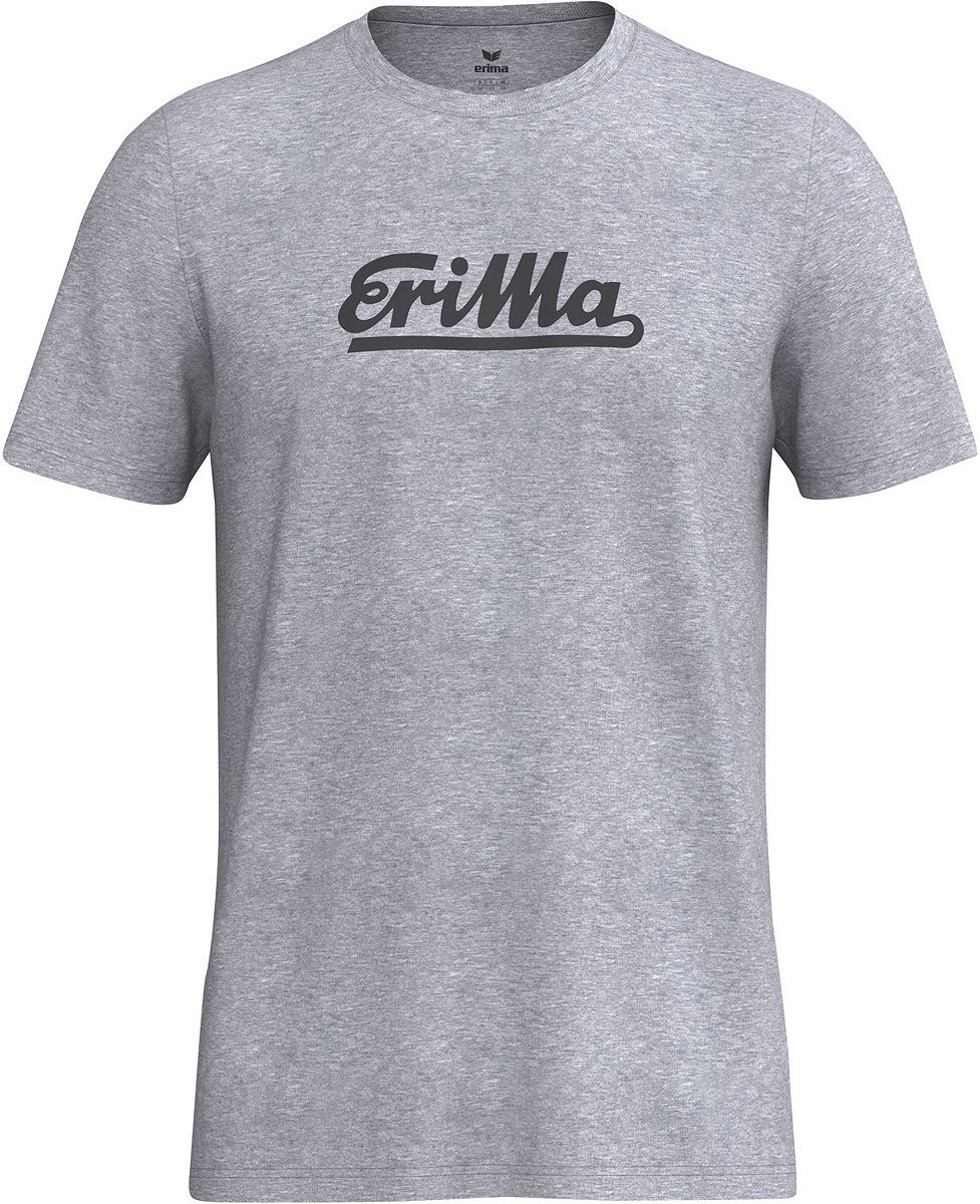 Erima Retro T-Shirt Heren - Grey Melange | Maat: XL