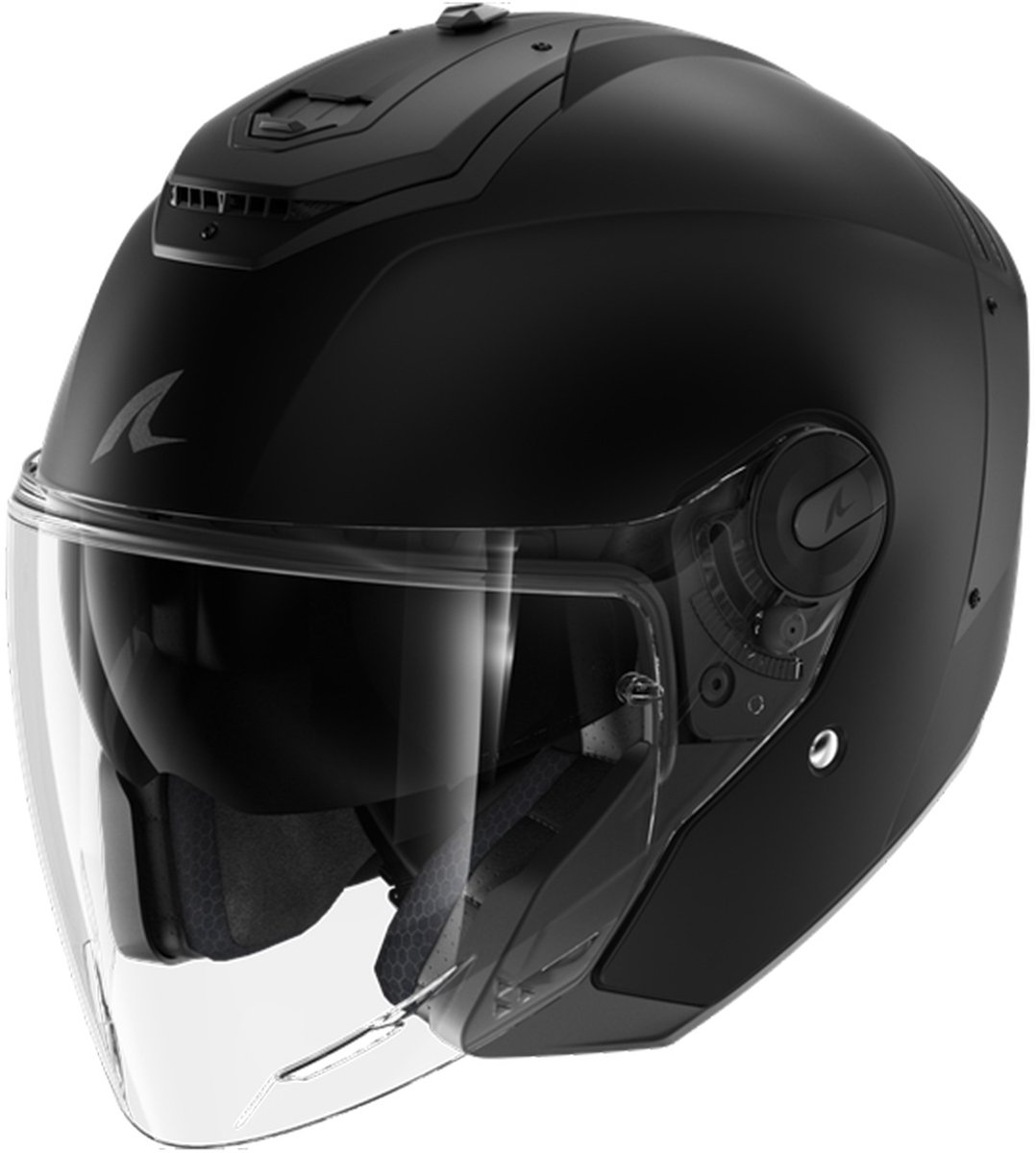Shark RS JET Blank Mat Zwart Mat KMA Jethelm - Maat M - Helm