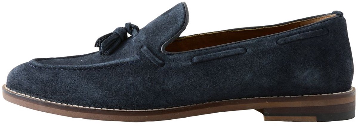 Next - Heren - Suède instapschoenen - Blauw