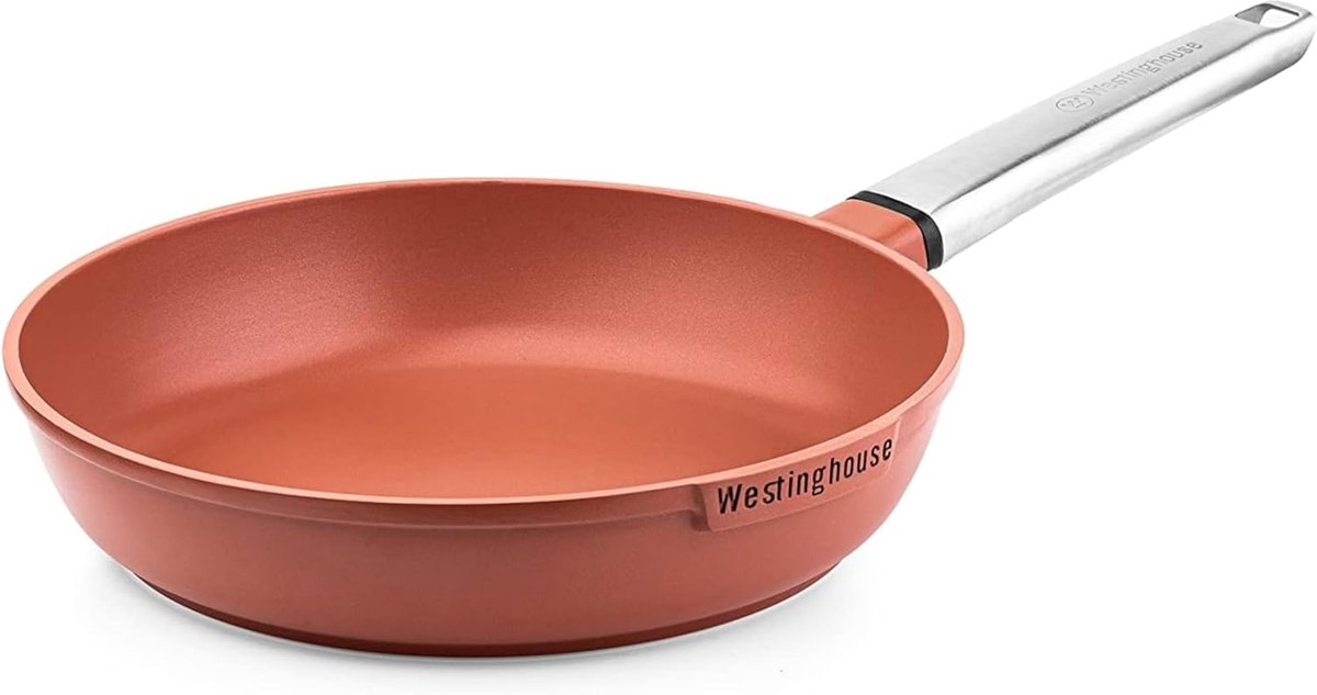 Antiaanbakpan - Gecoate pan - Dagelijks koken - Ovenbestendig tot 220°C - 24cm - Rood