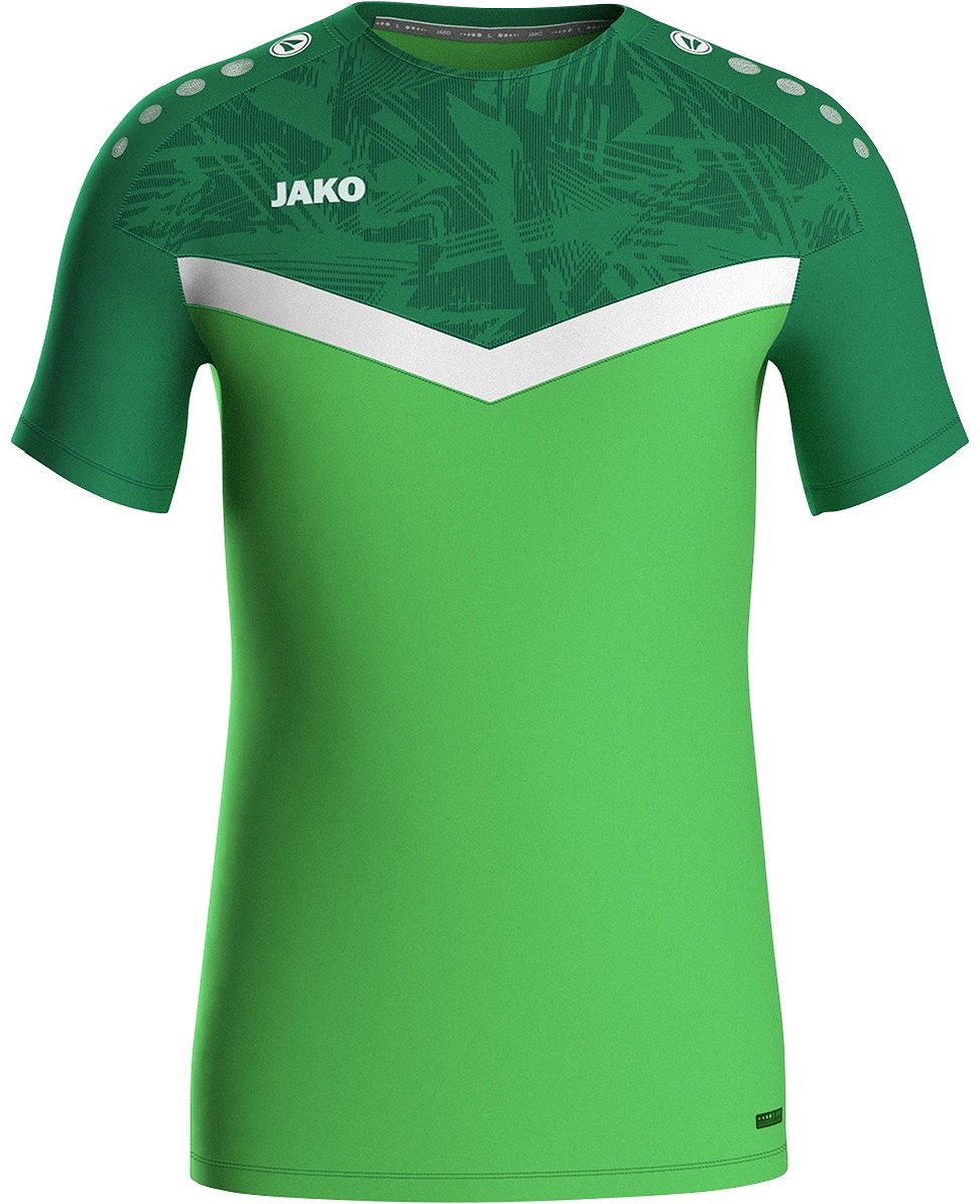 Jako Iconic T-Shirt Kinderen - Zachtgroen / Sportgroen | Maat: 116