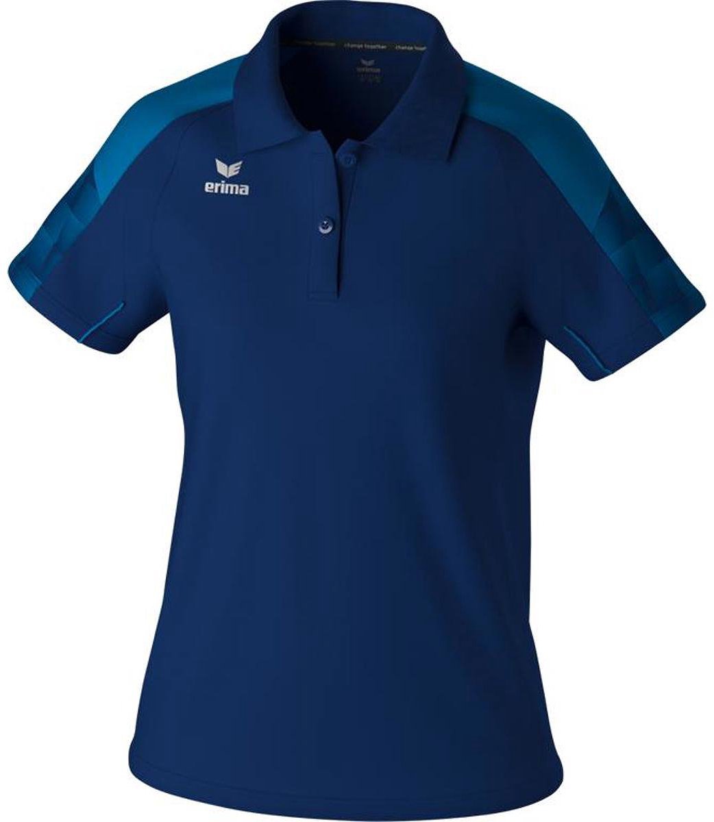 Erima Evo Star Polo Dames - Marine / Mykonos | Maat: 38