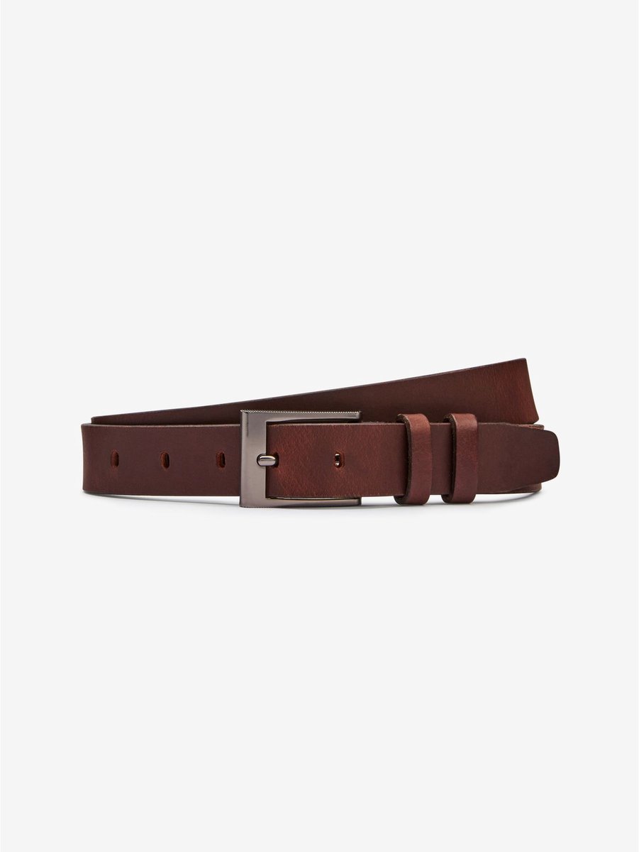 Next - Heren - Leren riem - Bruin
