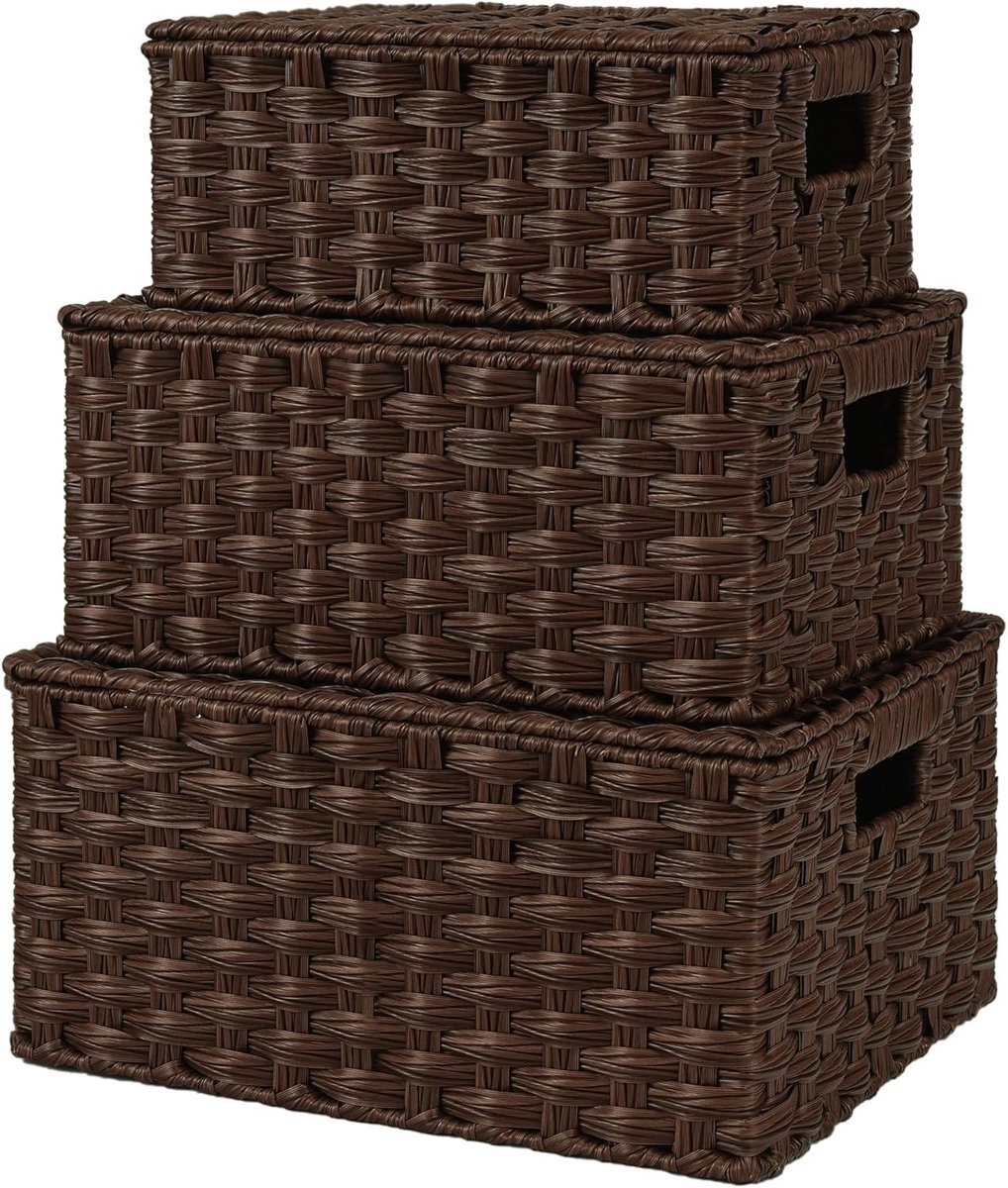 Opbergbak Met Deksel - Opbergdoos - Opbergbox - ruimtegebruik
