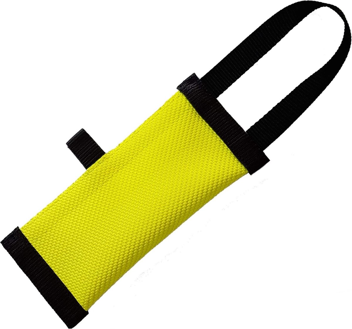 Voer Dummy - Trainingsdummy Snackzak - Hondentraining Belonen - Zwevend Brandweerslang Materiaal - 15cm Lengte - Signaalgeel