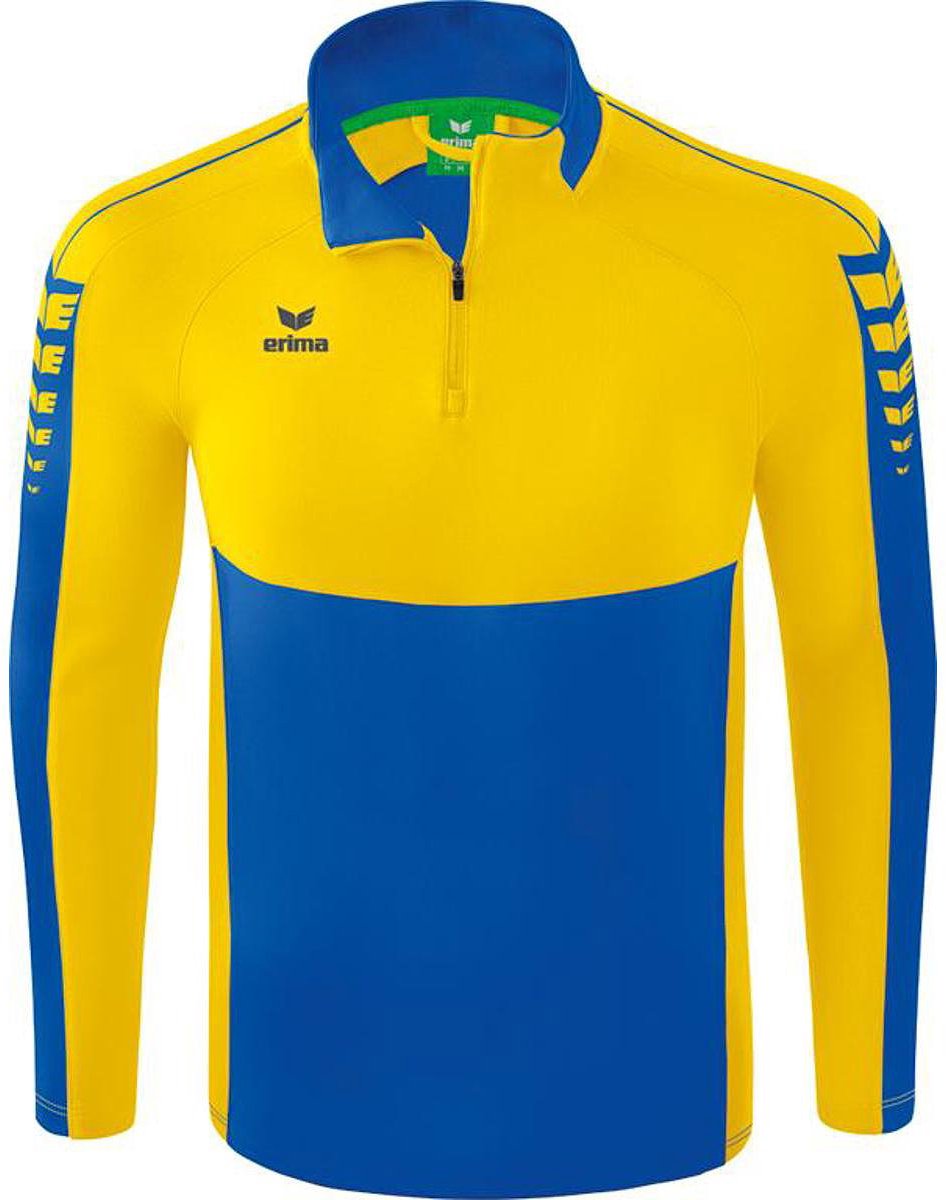 Erima Six Wings Trainingstop Kinderen - New Royal / Geel | Maat: 140
