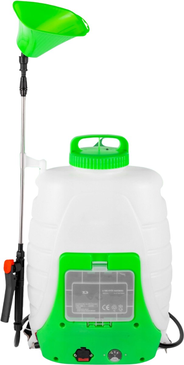 MOZY® - Elektrische Onkruidspuit - 18 liter - Inclusief Opzetstukken - met Schouderriem - Draadloos - Regelbare Druk - Drukspuit - Tuinieren van Merkloos	 — afbeelding 2