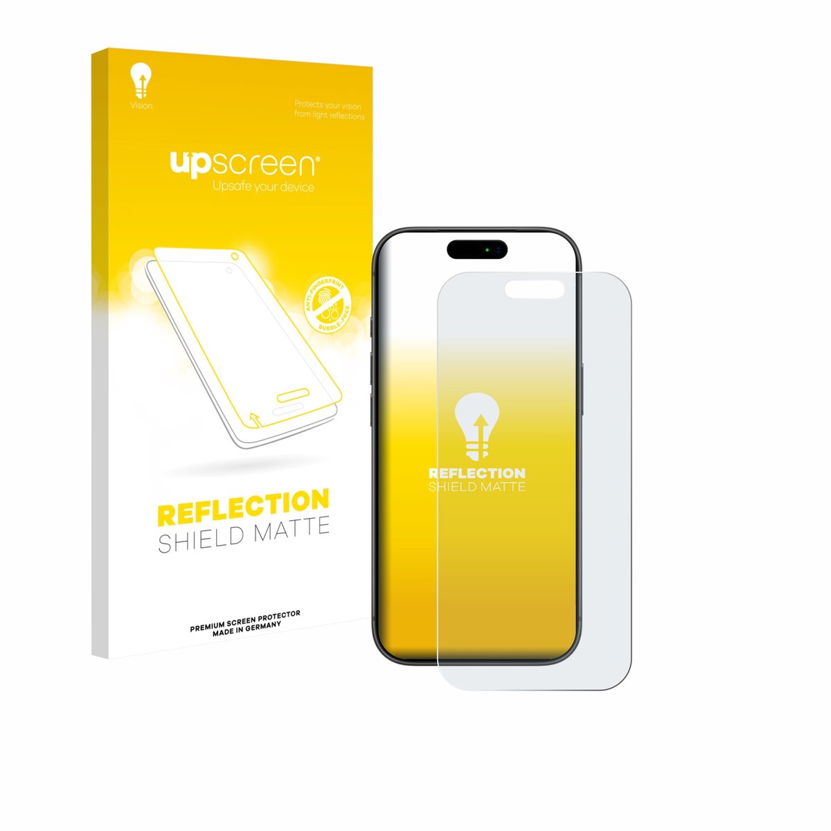 upscreen - Screenprotector voor Apple iPhone 17 Pro - Folie Beschermfolie anti glare matte