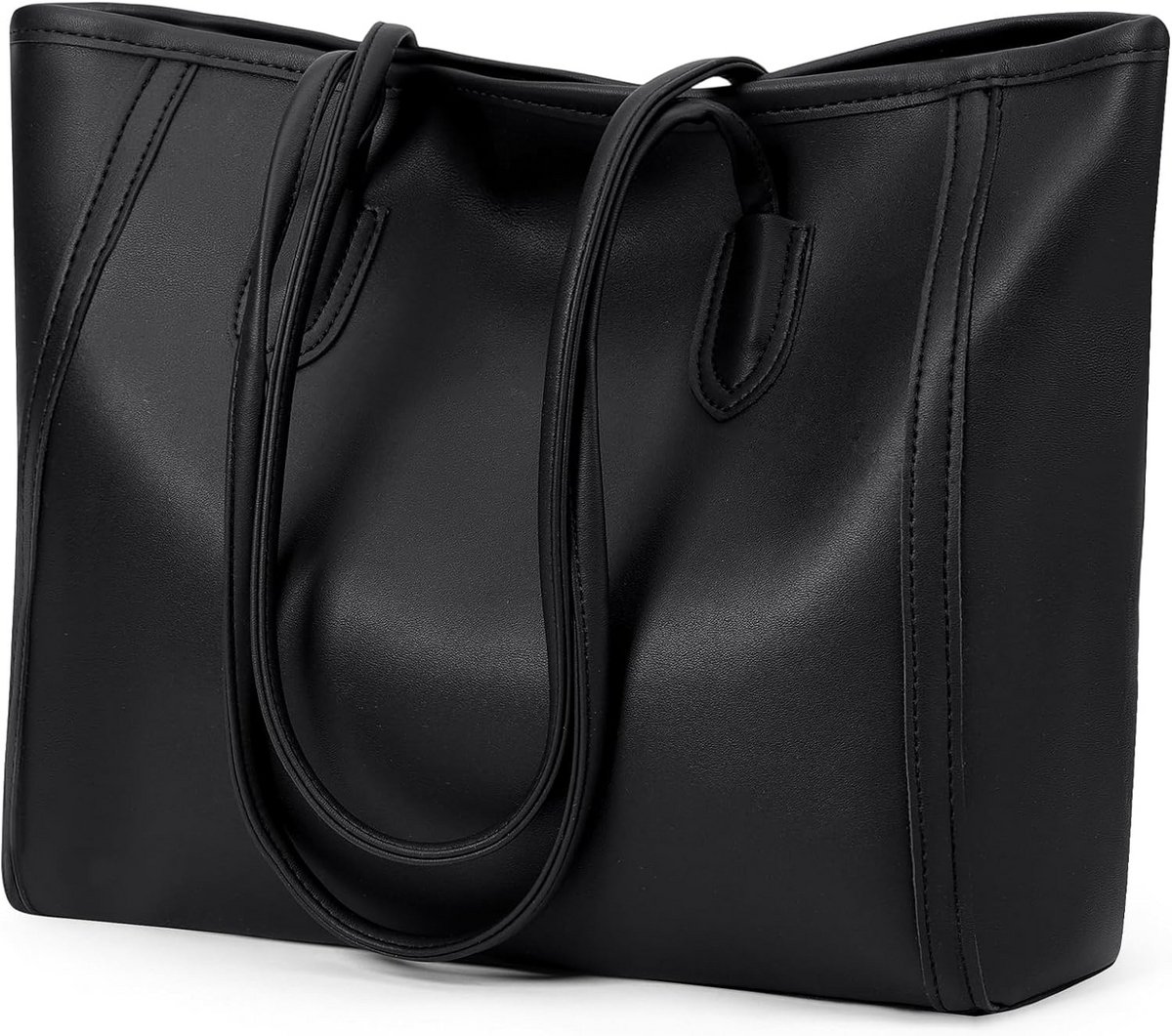 Middelgrote Dames Handtas Shopper met Ritssluiting en Binnenvakken - Werk en Winkel Tas