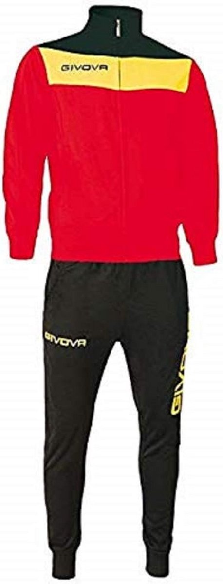 Sport Trainingspak Heren Set - Volledige Sportkleding voor Training en Vrije Tijd - Rood/Blauw