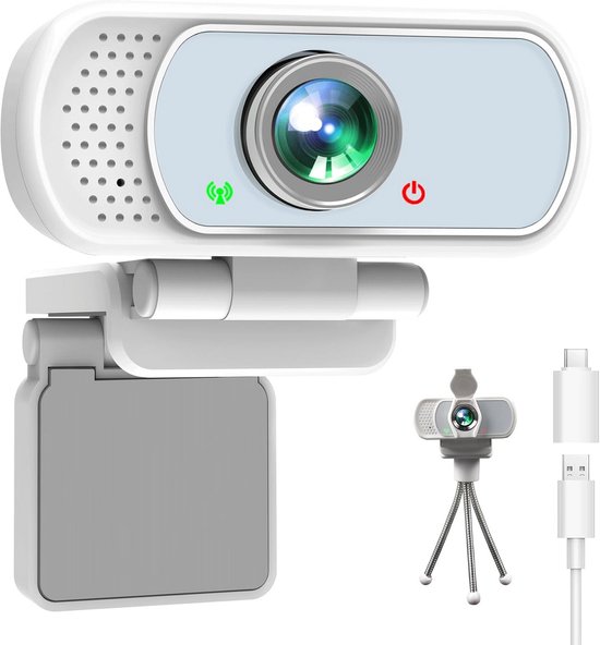 Webcam Full HD 1080P voor Videobellen en Vergaderen