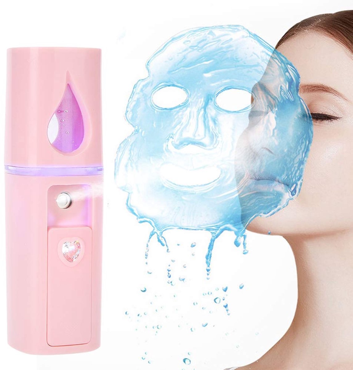 Nano Gezichtsluchtbevochtiger - Ultrafijne Nevel - 20ml Watertank