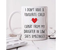 Thema Mok voor Schoonmoeder - Jouw Favoriete Schoonchterlief I Love My Daughter in Law Cadeau