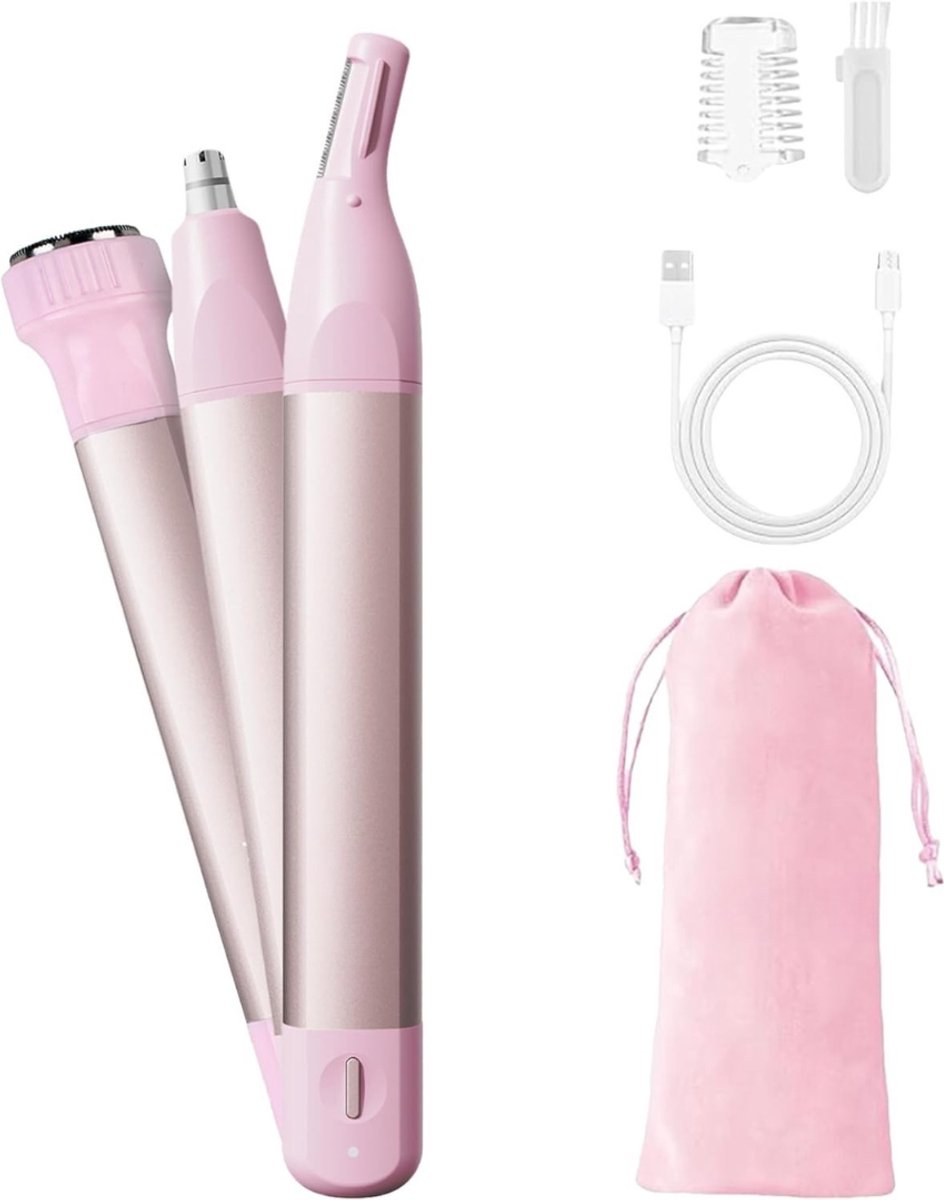 REN® Neustrimmer Vrouwen - Neustrimmer - Roze - 15cm x 2cm x 2cm