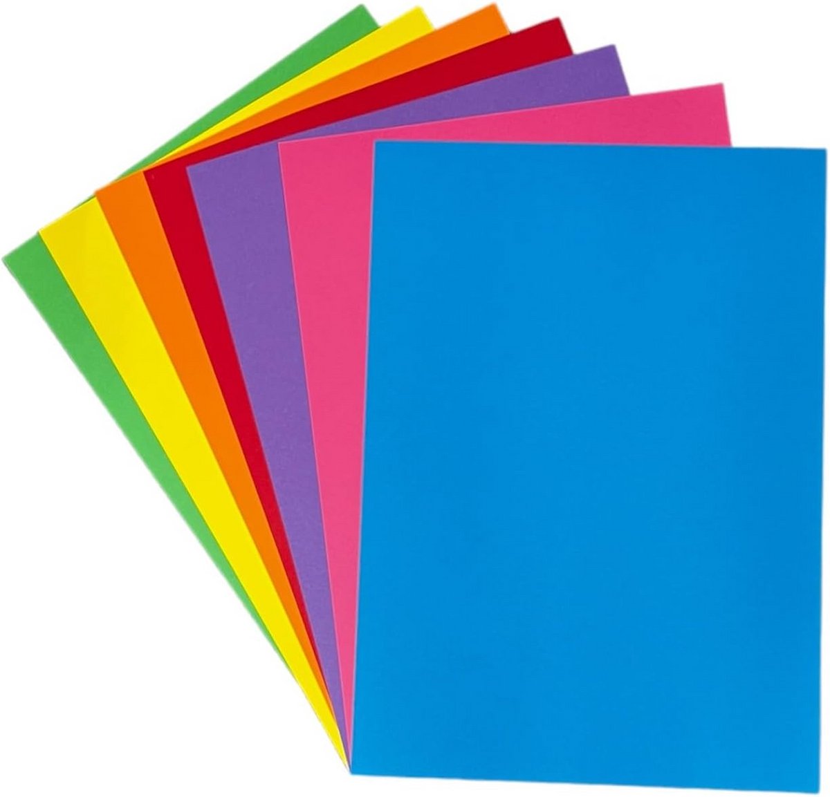 A4 Gekleurd Karton Assortiment 160gsm - 70 Vellen Regenboog Kleuren voor Knutselen