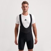 DANISH ENDURANCE Cuissard Vélo à Bretelles, Rembourrage 3D, Short ou Pantalon Cyclisme Homme, Bib Respirant & Stretch, Noir/Gris - Pantalon, M