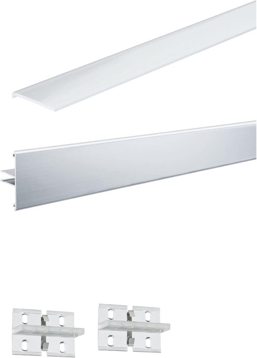Aluminium LED Striprofiel Set met Diffuser 1 Meter