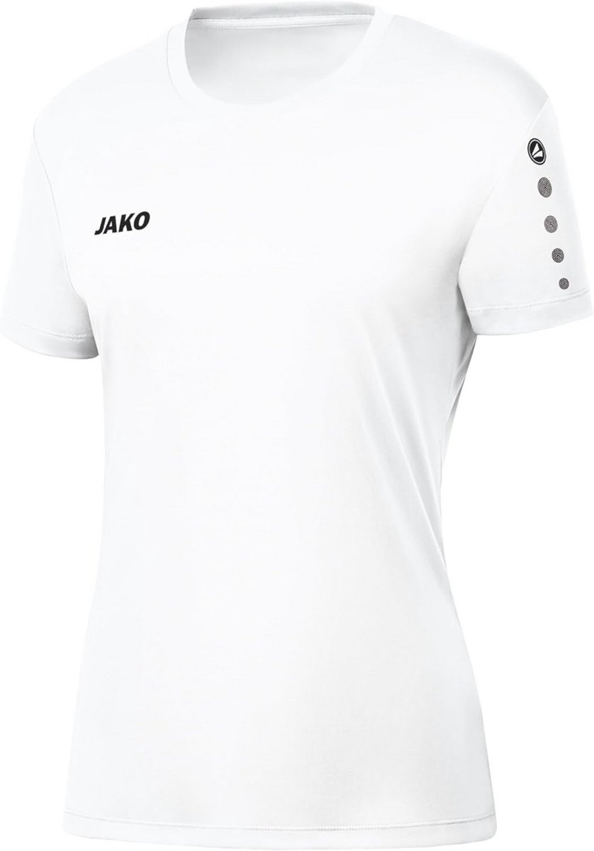 Dames Sportshirt Korte Mouw Wit Ademend en Sneldrogend