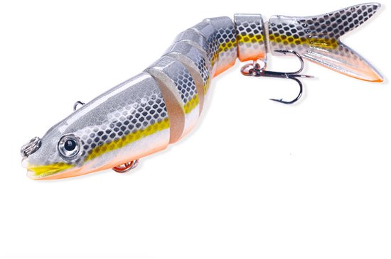 Vislokken - Cranklures - Segmentlures - All-Water Column Series (zwevend/langzaam zinkend/zinkend, drijvend/zinkend) - Realistische zoetwater- en zeewaterlokset — afbeelding 2