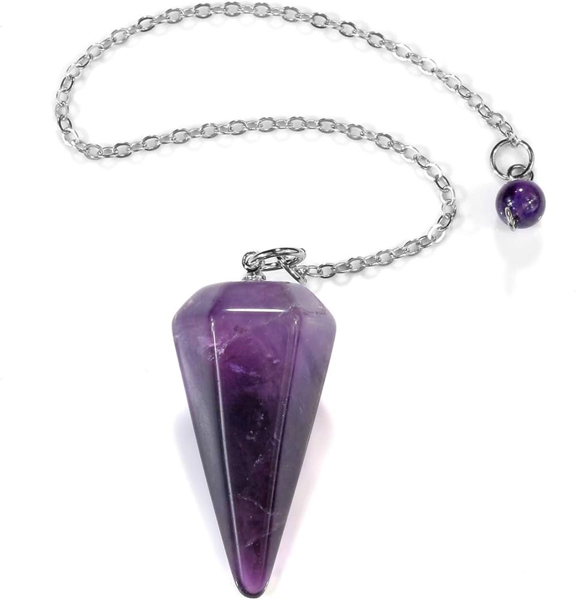 Amethist pendel - Edelstenen - Natuursteen - Pendulant - Aura - Energie - Amethyst - Spiri