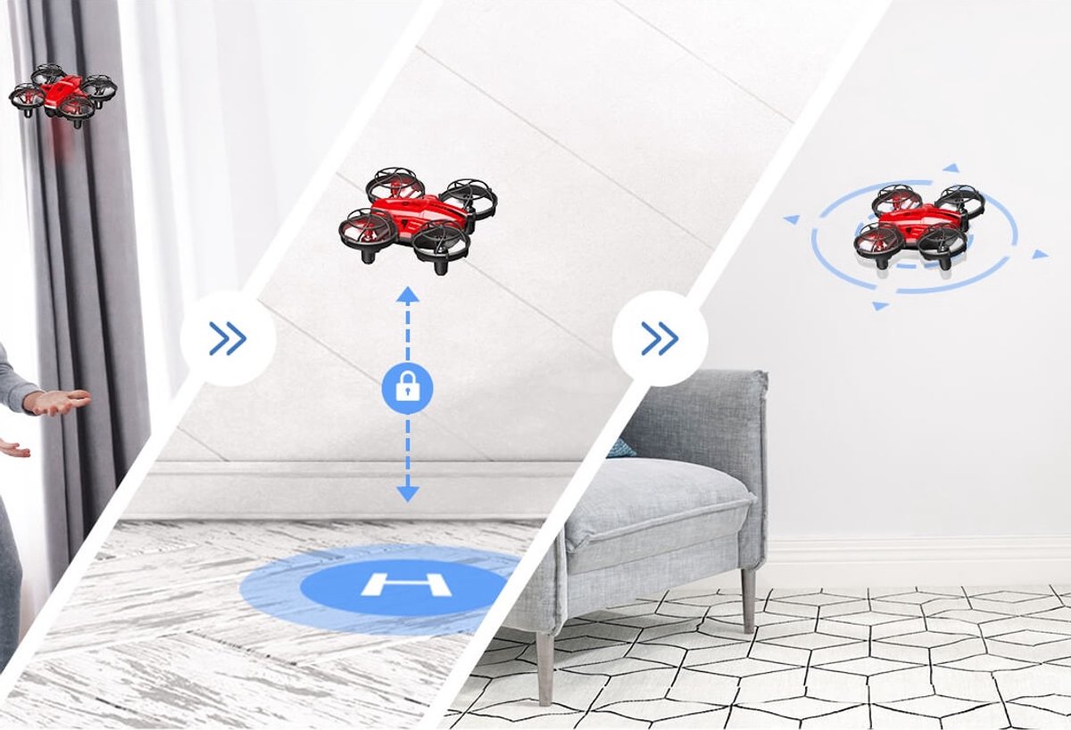 HS420 Mini Drone met Camera 1080P - Rood – foto 4