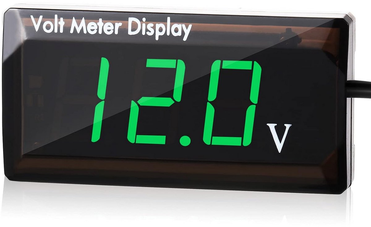Digitale Spanningsmeter met Groen LED Display voor Auto en Voertuigen 4-28V