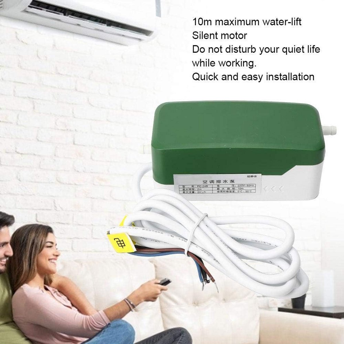 Ultrastille automatische drainagepomp voor airconditioning