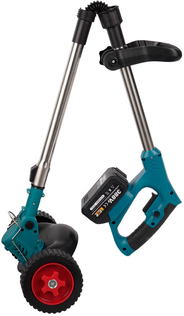 Onkruidborstel - Grasmaaier - Elektrische Snoeischaar - 2 Accu's - 1500 Watt - 15000 MaH - Telescopische Buis - 3 Verschillende Snijbladen – foto 3