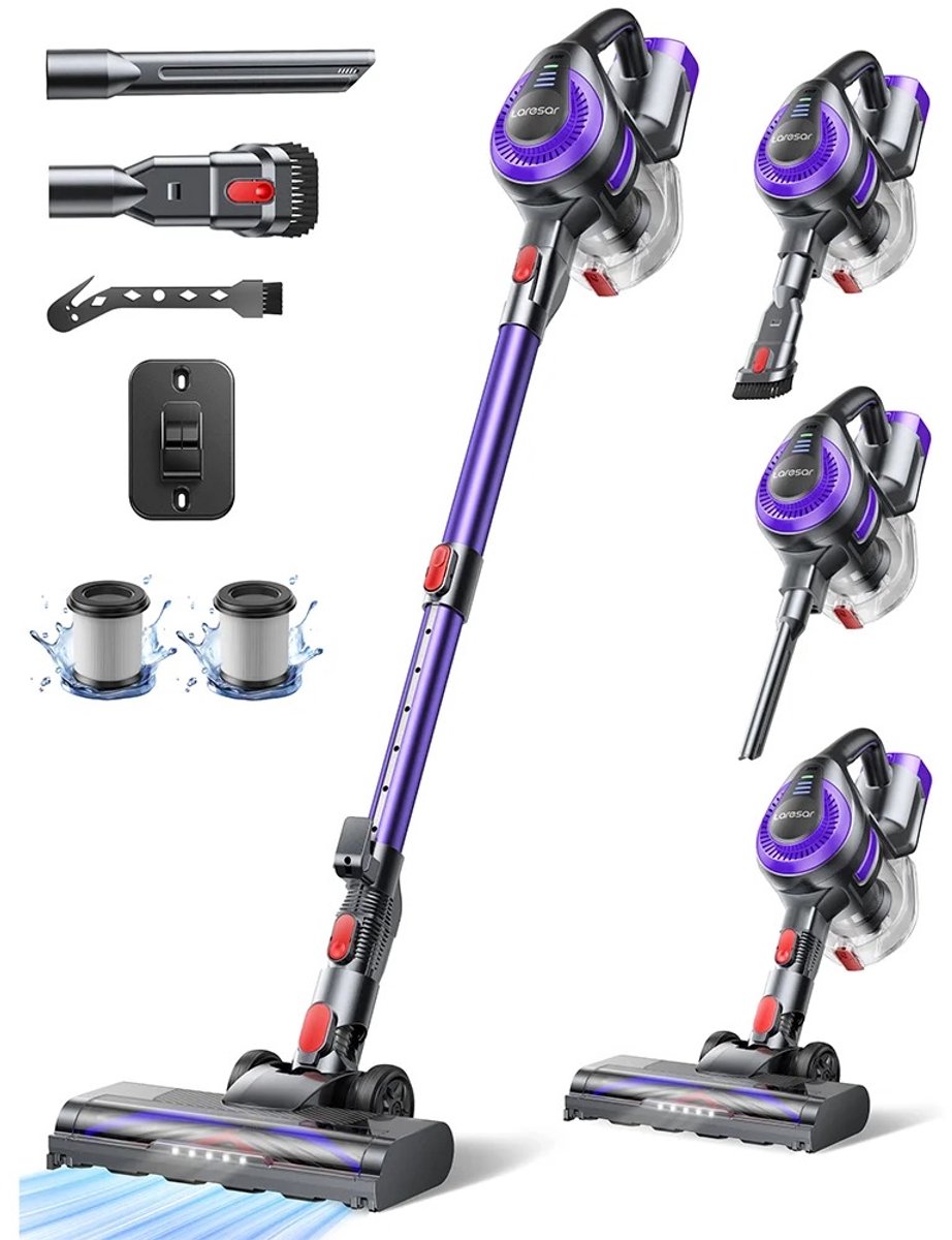 House of Balance SteelStofzuiger - Sterke Zuigkracht - Draadloos - 45 Minuten - incl Accessoires - Stofzuiger - Draadloze Stofzuiger