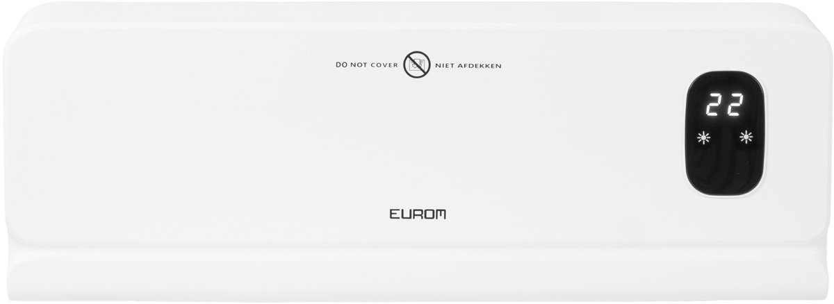 Eurom WH 2025 PTC keramische wandkachel - 2000 Watt - Afstandsbediening - Weektimer