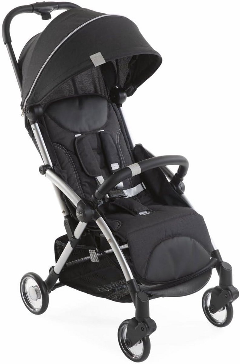 Kinderwagen voor pasgeborenen tot 4 jaar met automatische sluiting, compact ontwerp en UV50+ bescherming