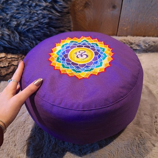 YogaStyles meditatiekussen Violet 7e chakra van YogaStyles — afbeelding 4