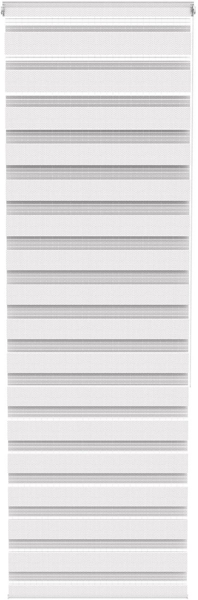 ACXIN Zebra Rollo Klemmfix - Zonder Boren - Lichtdoorlatend en Verduisterend - 70x220cm Wit