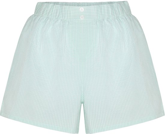 Hunkemöller Pyjama Short Seersucker Groen