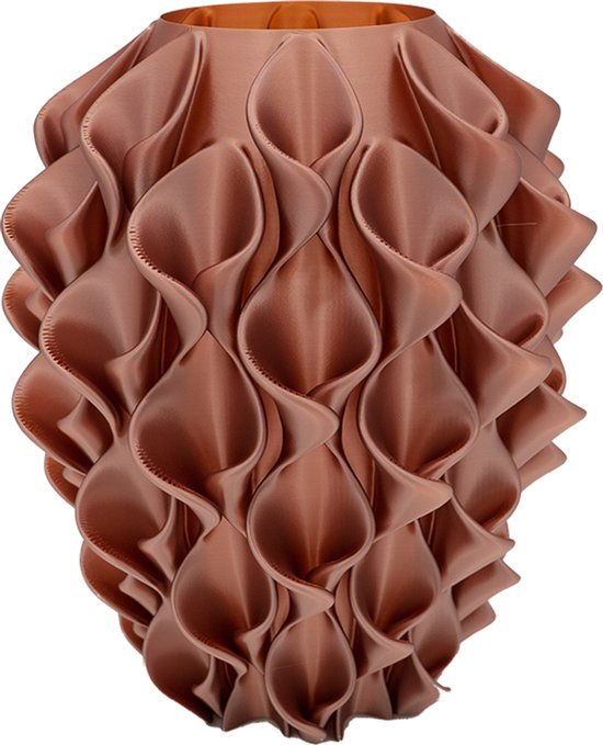 Bluma moderne vaas - Decoratieve vaas - Rose Gold - 3d geprinte vaas – geschikt voor droogbloemen - 25CM