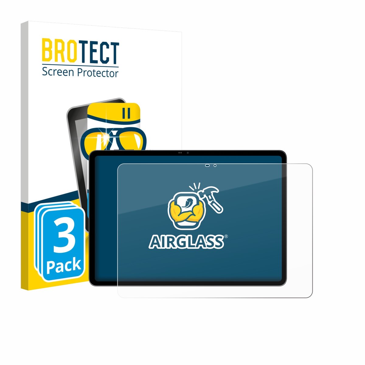 Screenprotector 3 Stuks voor Blackview MEGA 12 Beschermglas transparant