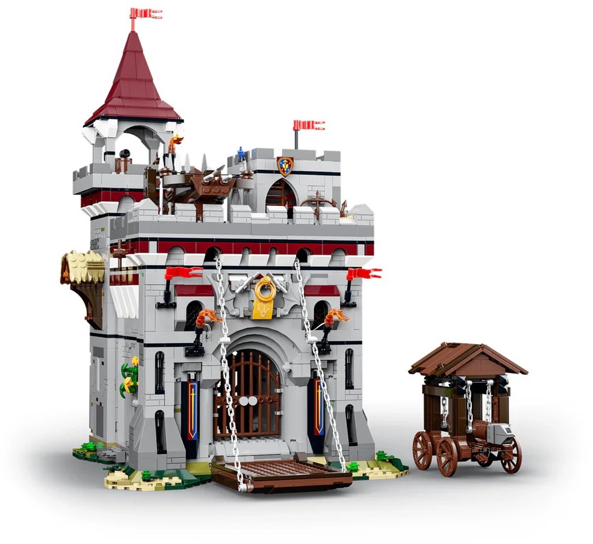 Lumibricks Castle Armory Bouwpakket - Met LED verlichting - Miniatuur huisjes - DIY modelbouw met 2895 bouwstenen - Bouwpakketten volwassenen - Bouwdoos 12011