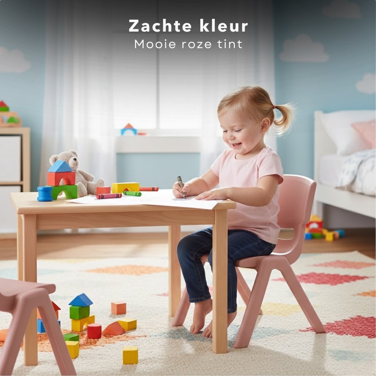 Cheqo Kinderstoeltje - Kinderstoeltje Roze thumbnail 5