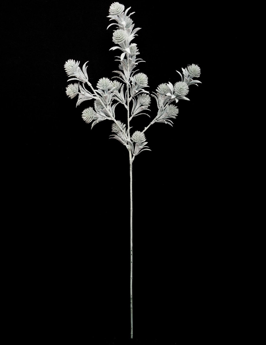 JJA - Glitter witte bloementak 73 cm voor Kerstmis