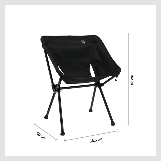 Travellife Finn Campingstoel - Lichtgewicht Vouwstoel - Stevig lichtgewicht aluminium frame - Water- en uv-bestendig - Inclusief draagtas — afbeelding 2